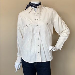Ryan Michael Western Silk Top